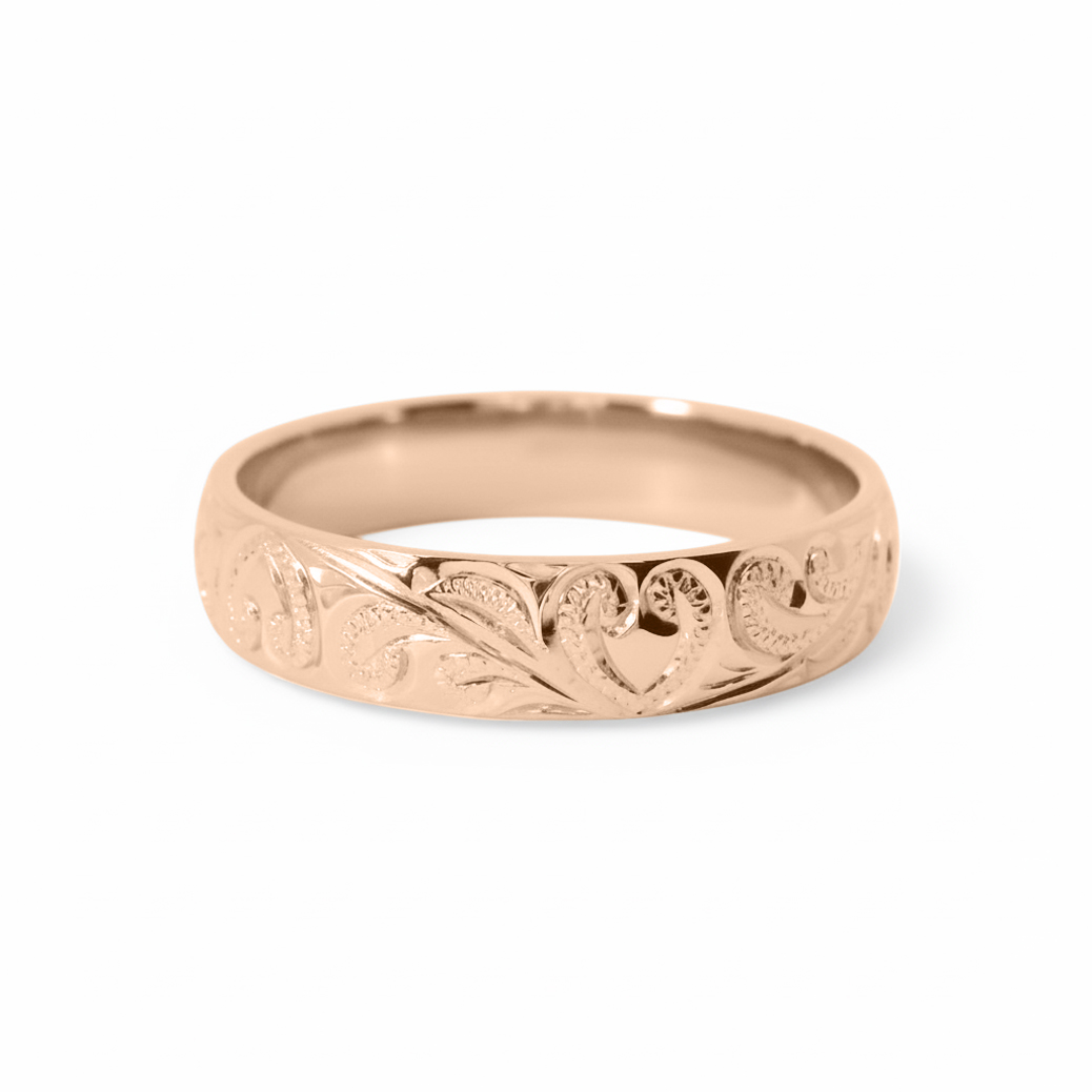 波でハートを描く、プアナニクーレイは、ブライダルに人気の波柄です。