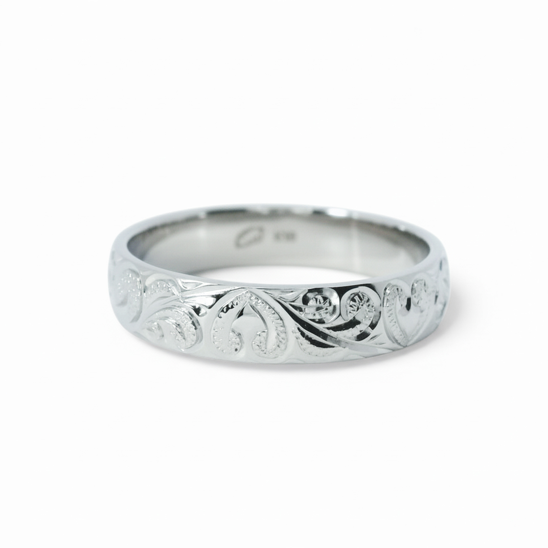 波でハートを描く、プアナニクーレイは、ブライダルに人気の波柄です。