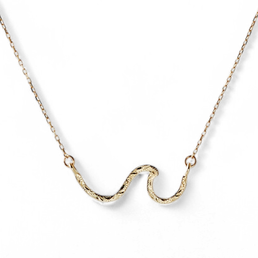 ローカルブランド　ハワイアンジュエリー　10K YG ハワイアンジュエリー[K10YG] 波/ピコネックレス｜Local Brand 公式