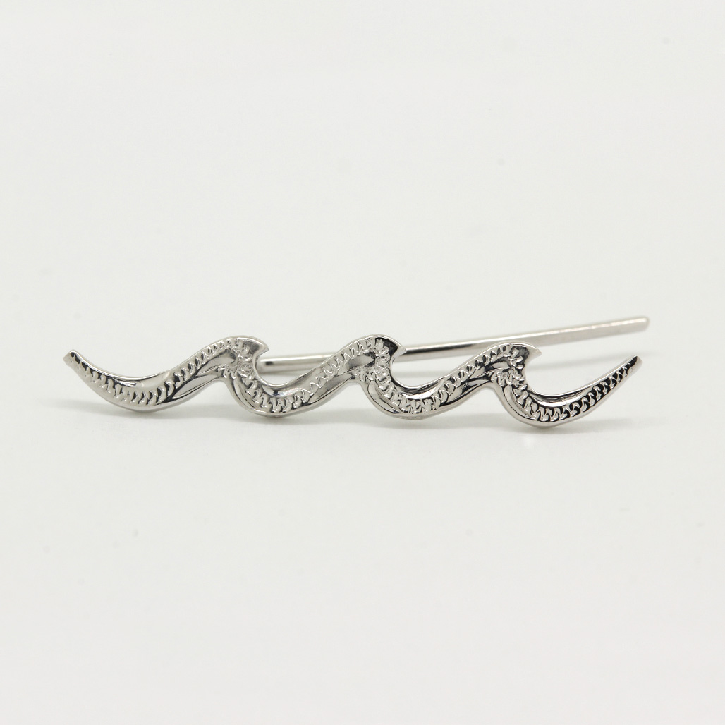 ハワイアンジュエリー〔SV/RP〕波模様/リップルイヤクライマー